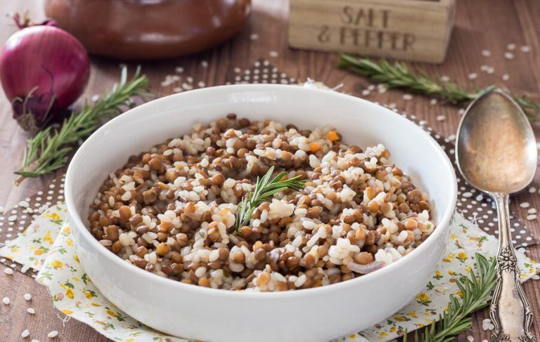 Risotto e lenticchie